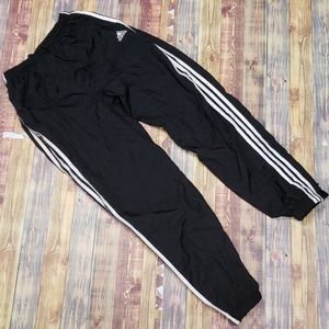 Adidas Mens Cotton Lined Poly Joggers 